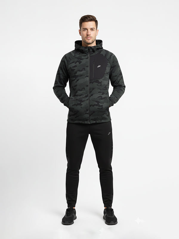Camouflage Performance Set Jacket With Jogger Pant